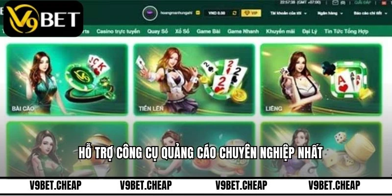 Hỗ trợ công cụ quảng cáo chuyên nghiệp nhất