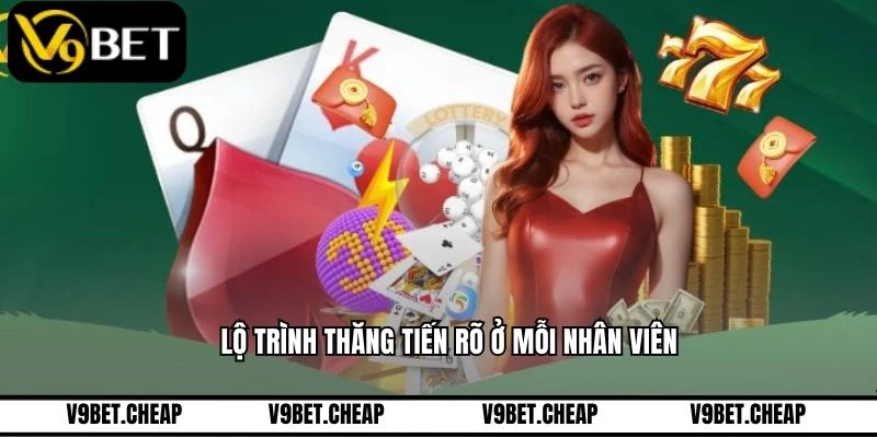 Lộ trình thăng tiến rõ ở mỗi nhân viên