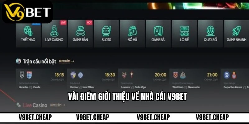 Vài điểm giới thiệu về nhà cái V9BET